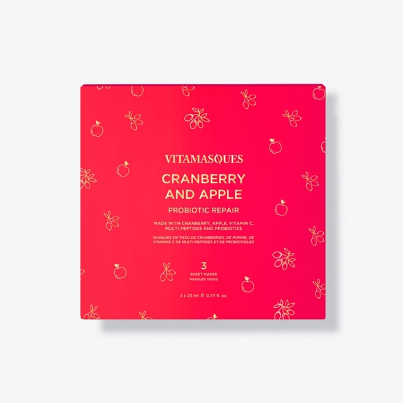 Cranberry and Apple Probiotic Repair Face Mask Boxset NIB - Picture 1 of 3